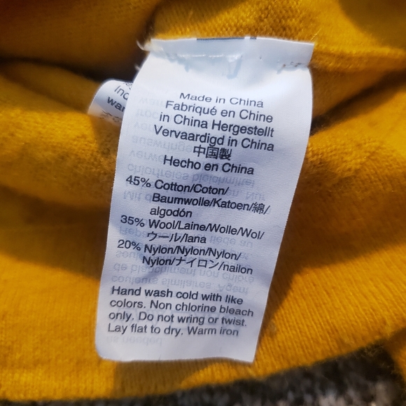 J. Crew Mustard Yellow Crew Neck Sweater - Picture 6 of 6